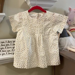 Crewcuts girls top sz 5 gold stars
